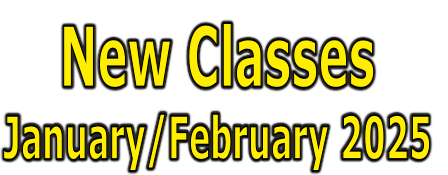 New Classes
January/February 2025
