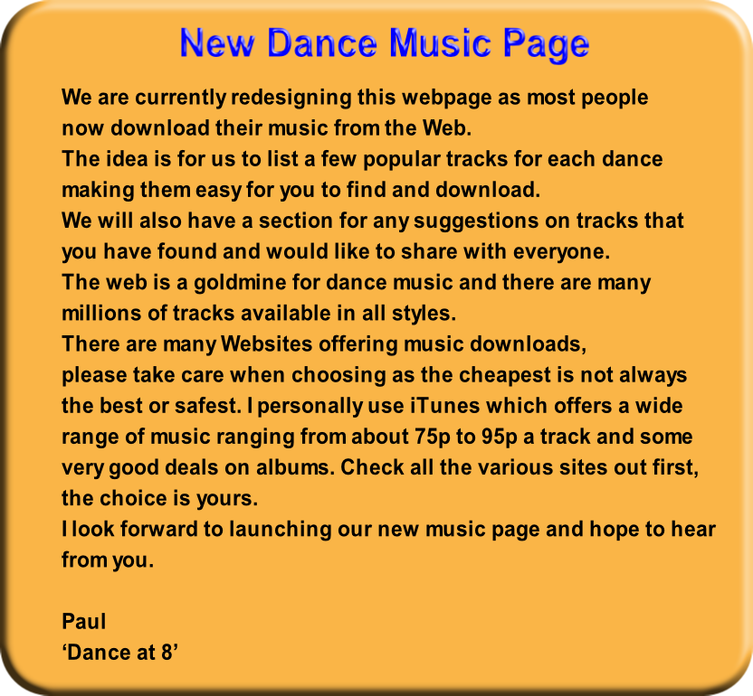 New Dance Music Page 
